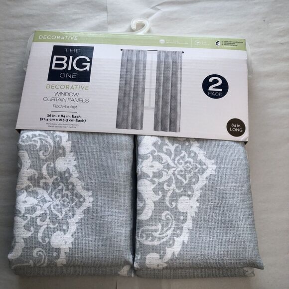 The Big One Other - NEW CURTAIN The Big One Paisley Scroll Window Curtain Panel